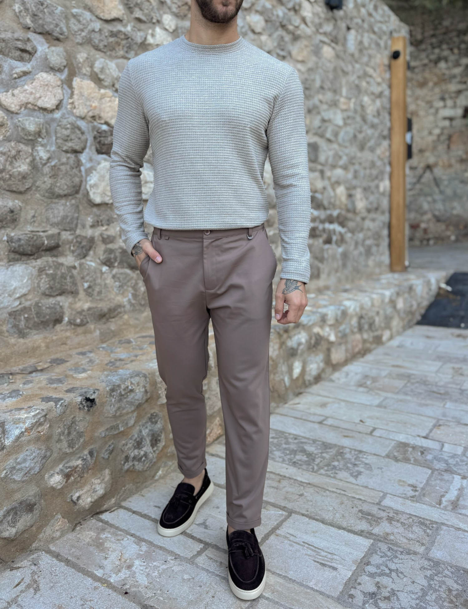 Ben Tailor Ανδρικό πούρο υφασμάτινο παντελόνι Kowalski 0398P φωτογραφία